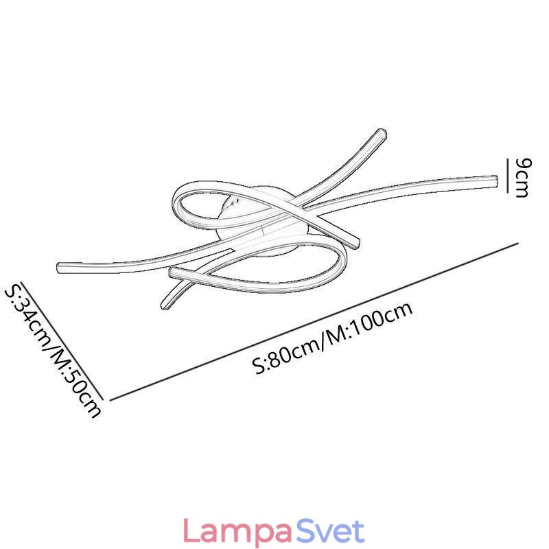 Minimalistické zapustené hliníkové umelecké motýľové stropné svietidlo