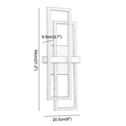 Minimalistické zapustené hliníkové umelecké geometrické štvorcové stropné svietidlo