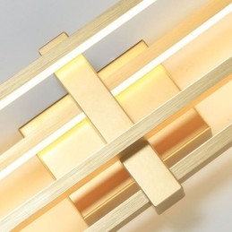 Minimalistické zapustené hliníkové umelecké geometrické štvorcové stropné svietidlo
