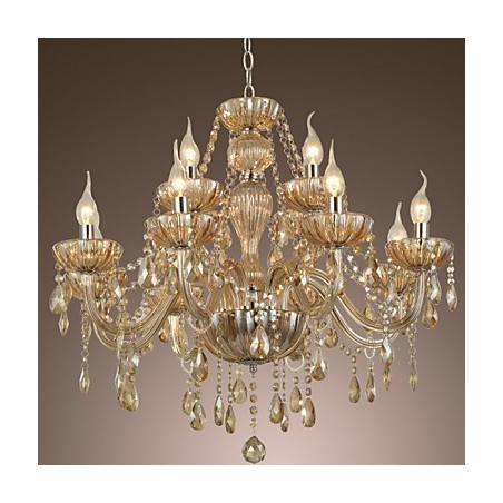 Luster Crystal Luxury Modern 2 Tiers Living 12 Lights Luster Crystal Luxury Modern 2 Tiers Living 12 Lights