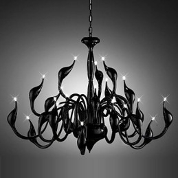Moderný luster Light 24 Lights G4 Black Paint