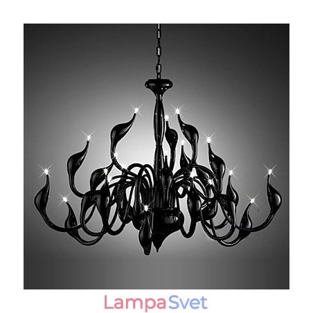 Moderný luster Light 24 Lights G4 Black Paint Moderný luster Light 24 Lights G4 Black Paint