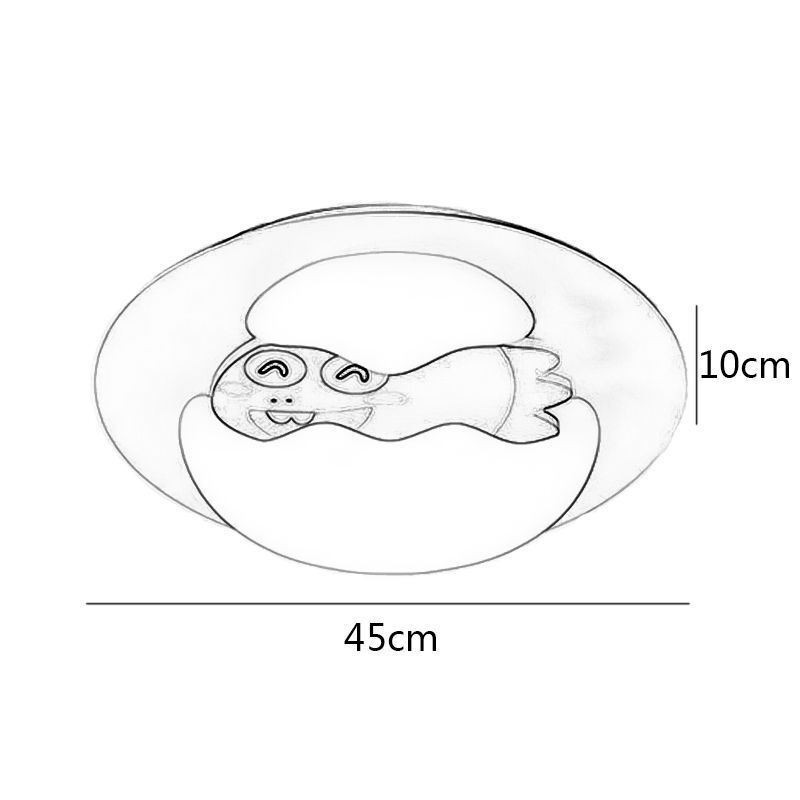 Kreslená moderná dekoratívna stropná lampa pod omietku