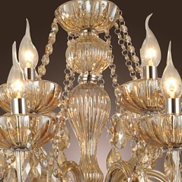 Luster Crystal Luxury Modern 2 Tiers Living 12 Lights