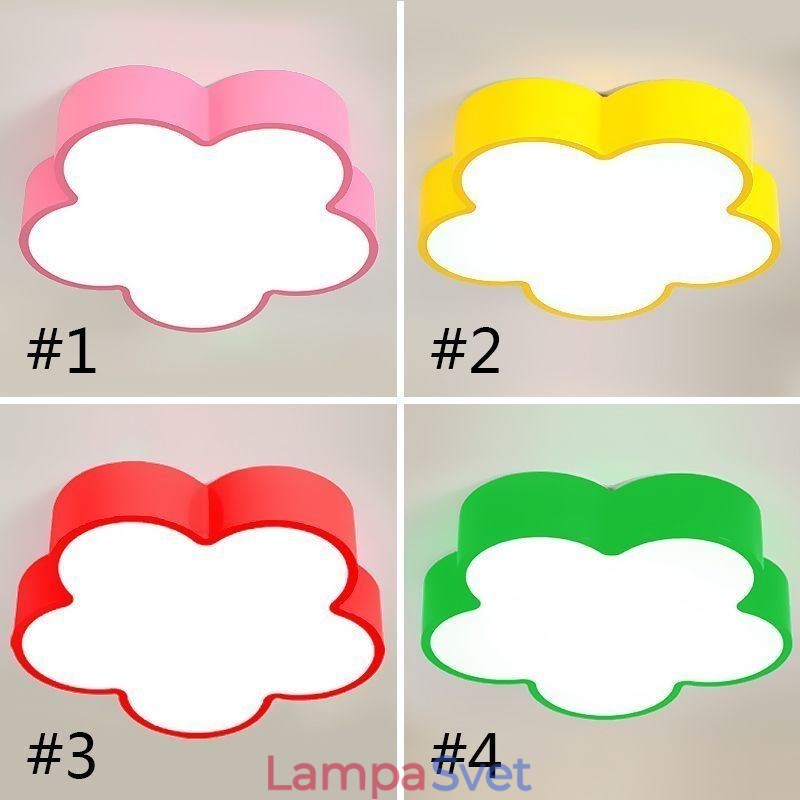 Kreslené stropné svietidlo moderného kvetinového zapusteného držiaka