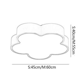 Kreslené stropné svietidlo moderného kvetinového zapusteného držiaka