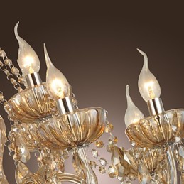 Luster Crystal Luxury Modern 2 Tiers Living 12 Lights