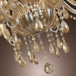Luster Crystal Luxury Modern 2 Tiers Living 12 Lights