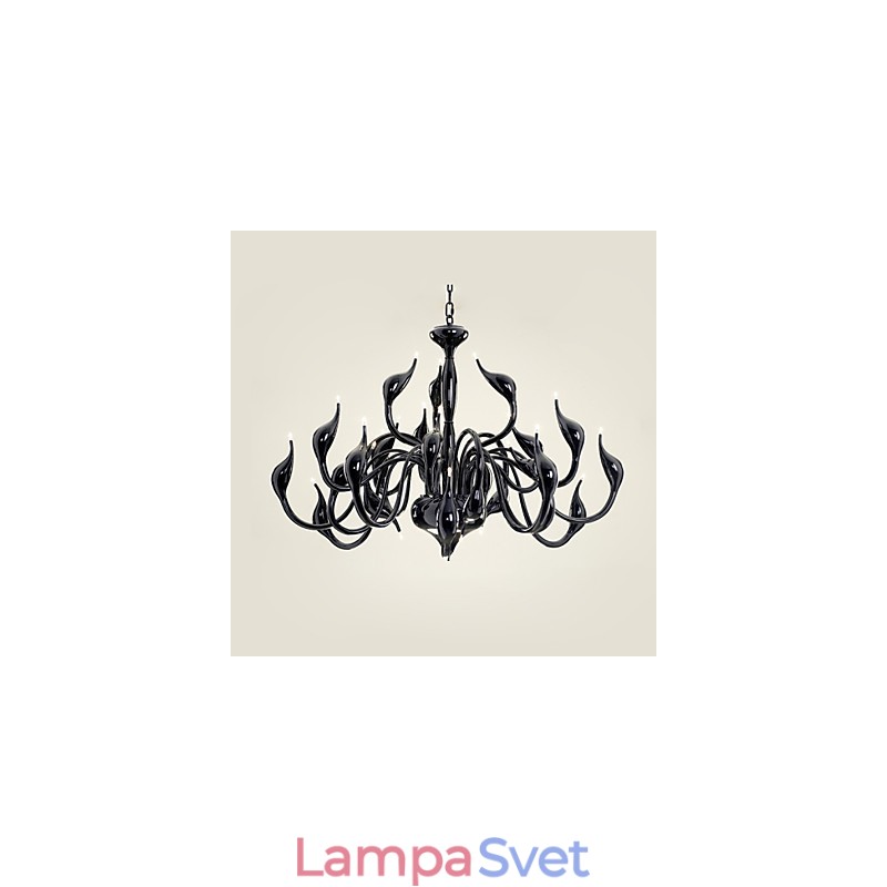 Moderný luster Light 24 Lights G4 Black Paint
