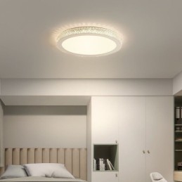 Moderné stropné svietidlo lesklé diamantové zapustené upevnenie