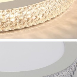 Moderné stropné svietidlo lesklé diamantové zapustené upevnenie