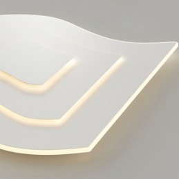 Moderné stropné svietidlo štvorcové akrylové zapustené