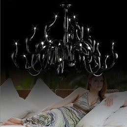 Moderný luster Light 24 Lights G4 Black Paint