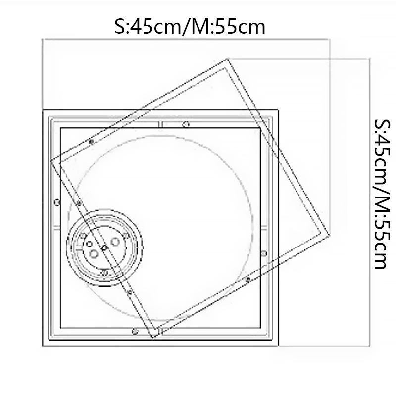 Moderné stropné stropné štvorcové geometrické akrylové stropné svietidlo
