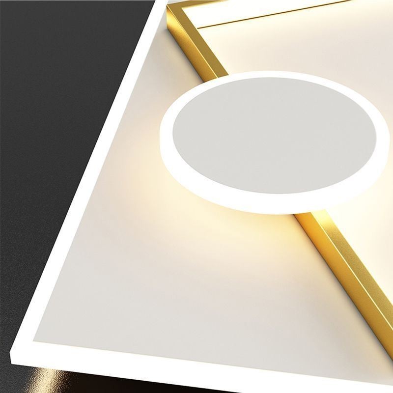 Moderné stropné stropné štvorcové geometrické akrylové stropné svietidlo