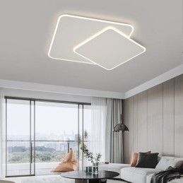 Moderné zapustené geometrické štvorcové stropné svietidlo