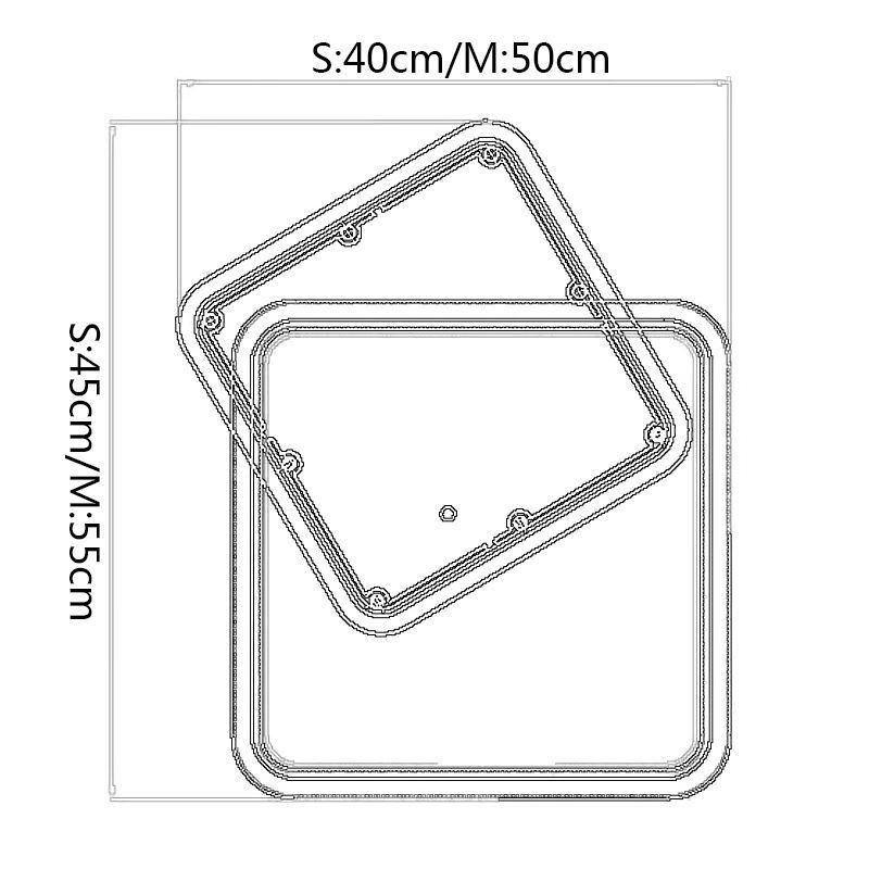 Moderné zapustené geometrické štvorcové stropné svietidlo
