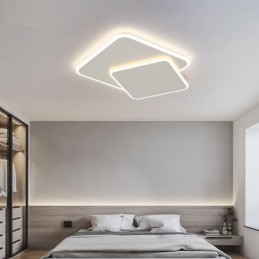 Moderné zapustené geometrické štvorcové stropné svietidlo