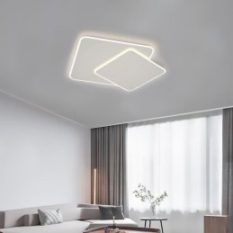 Moderné zapustené geometrické štvorcové stropné svietidlo