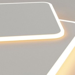 Moderné zapustené geometrické štvorcové stropné svietidlo