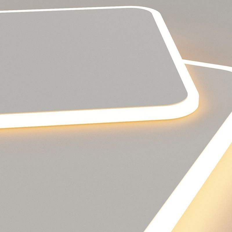 Moderné zapustené geometrické štvorcové stropné svietidlo