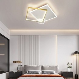 Moderné stropné svietidlo Geometrické štvorcové stropné svietidlo