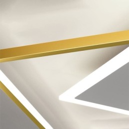 Moderné stropné svietidlo Geometrické štvorcové stropné svietidlo