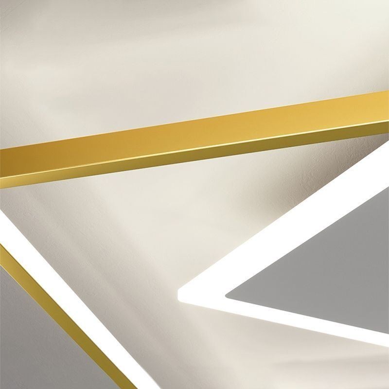 Moderné stropné svietidlo Geometrické štvorcové stropné svietidlo