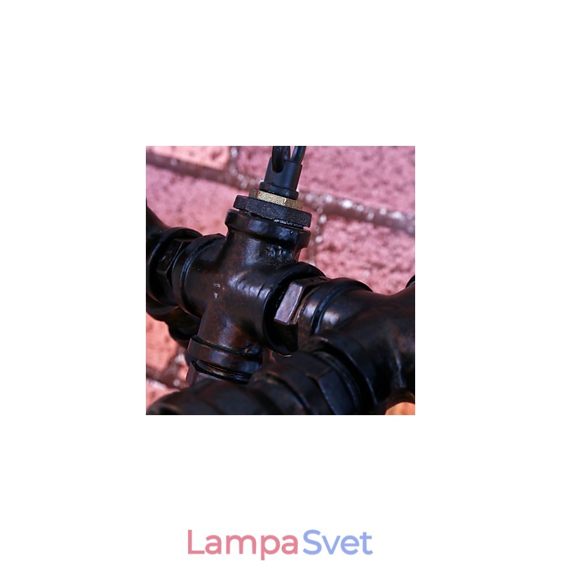 Vintage maliarsky kovový luster