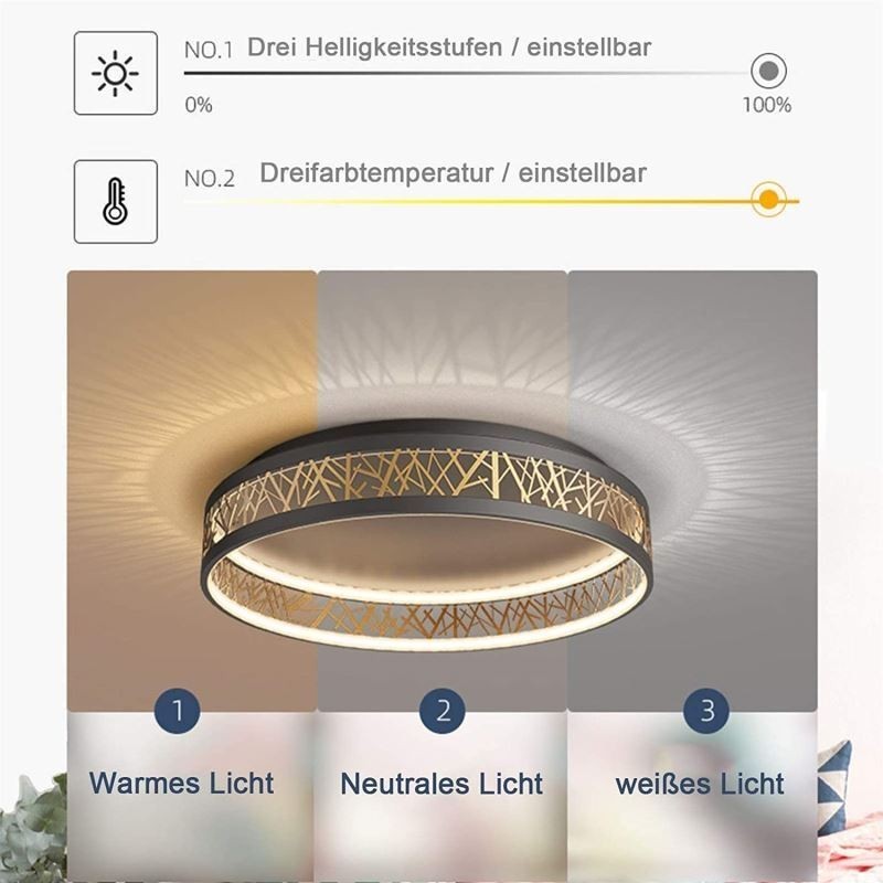 Moderné okrúhle svietidlo Stropné svietidlo Vtáčie hniezdo
