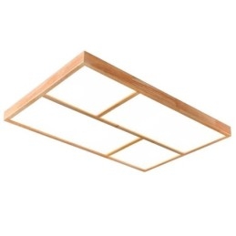 Moderné stropné svietidlo Minimalistické zapustené stropné svietidlo v štýle dreva