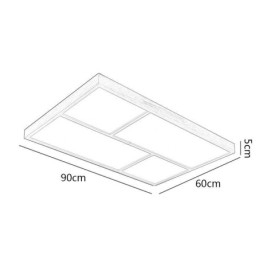 Moderné stropné svietidlo Minimalistické zapustené stropné svietidlo v štýle dreva