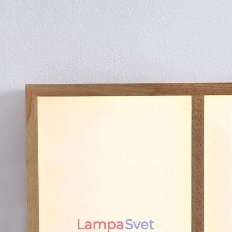 Moderné stropné svietidlo Minimalistické zapustené stropné svietidlo v štýle dreva