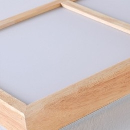 Moderné stropné svietidlo Minimalistické zapustené stropné svietidlo v štýle dreva