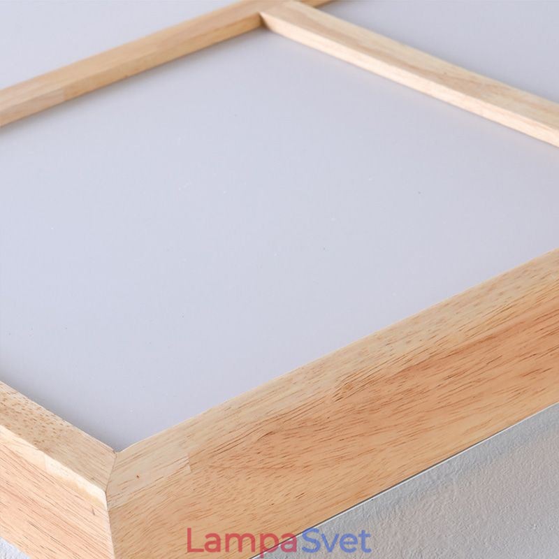 Moderné stropné svietidlo Minimalistické zapustené stropné svietidlo v štýle dreva