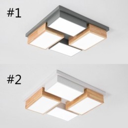 Moderné stropné svietidlo Geometrické drevené stropné svietidlo