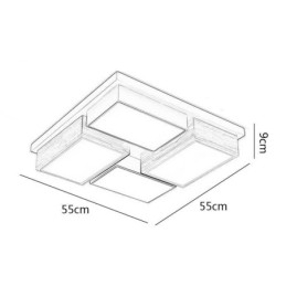 Moderné stropné svietidlo Geometrické drevené stropné svietidlo