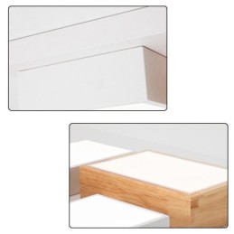 Moderné stropné svietidlo Geometrické drevené stropné svietidlo