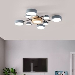 Moderná štvoruholníková stropná lampa na zváranie stropných svietidiel