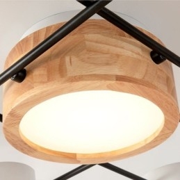 Moderná štvoruholníková stropná lampa na zváranie stropných svietidiel