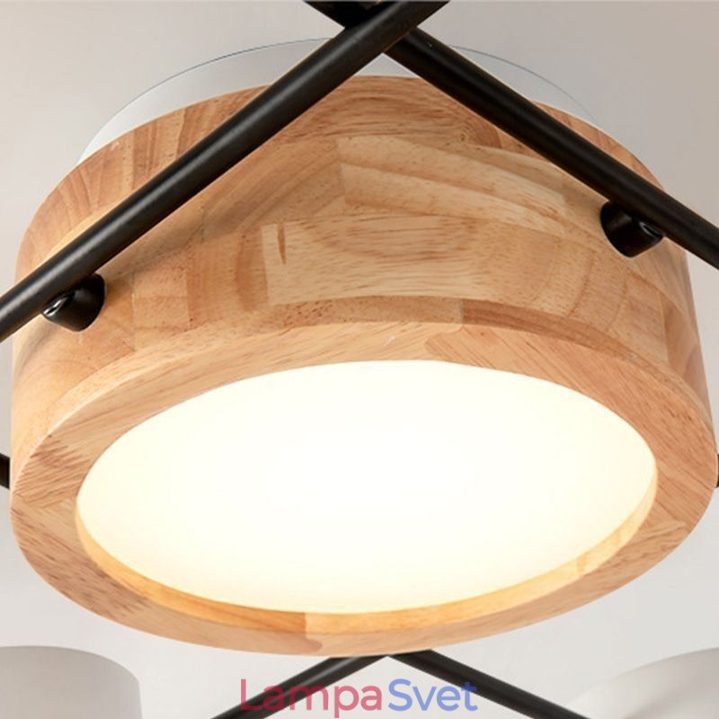 Moderná štvoruholníková stropná lampa na zváranie stropných svietidiel