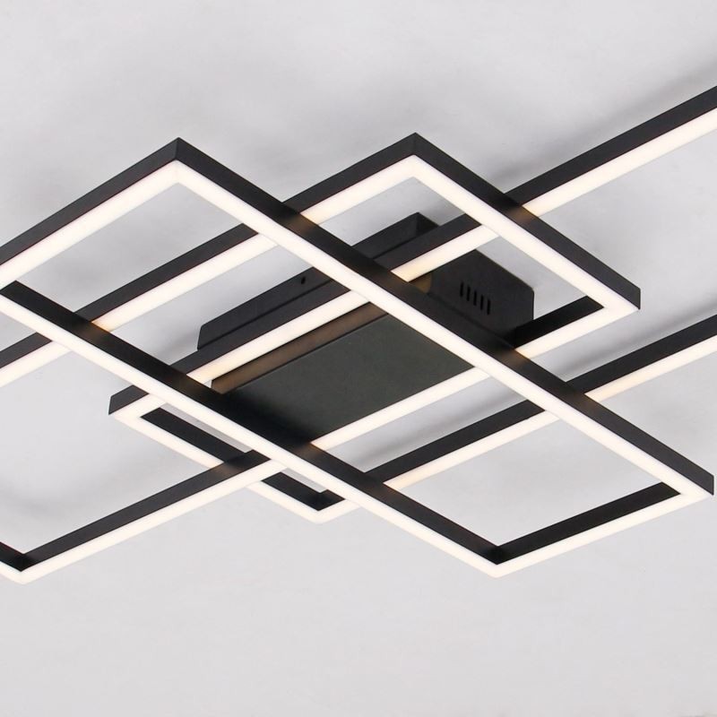 Moderné stropné geometrické štvorcové stropné svietidlo