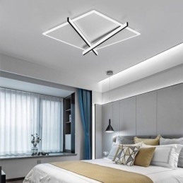 Nordic Ceiling Light Art Stropná lampa s dizajnom hodín