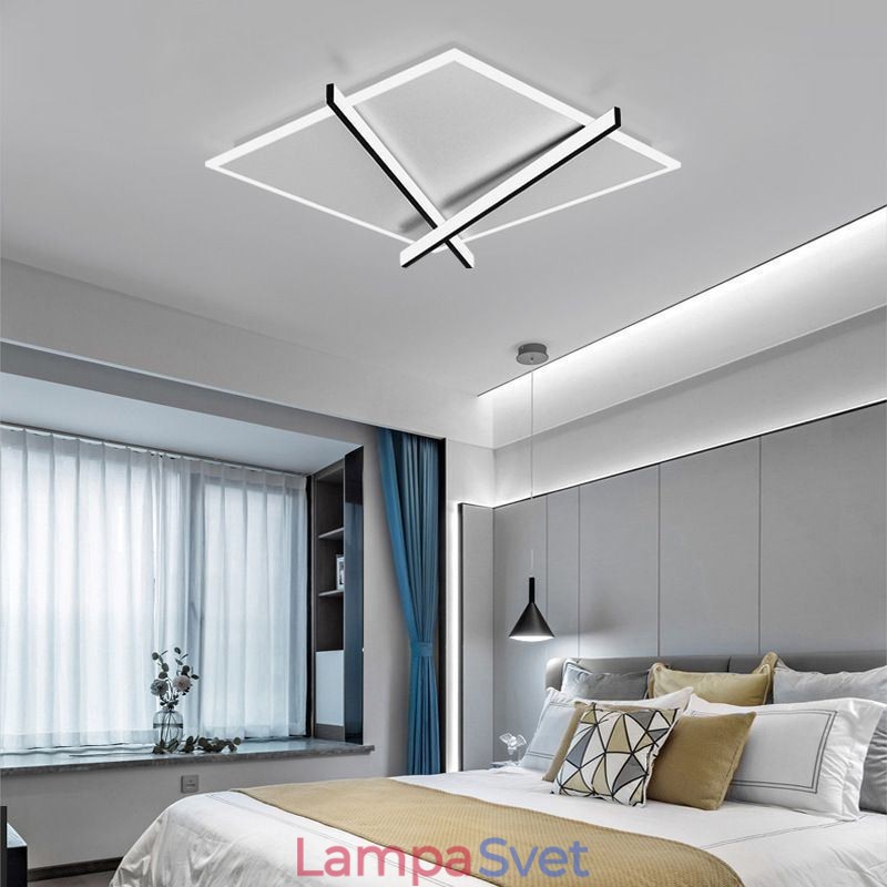 Nordic Ceiling Light Art Stropná lampa s dizajnom hodín
