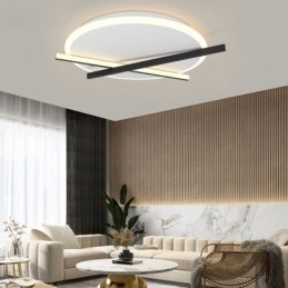 Nordic Ceiling Light Art Stropná lampa s dizajnom hodín