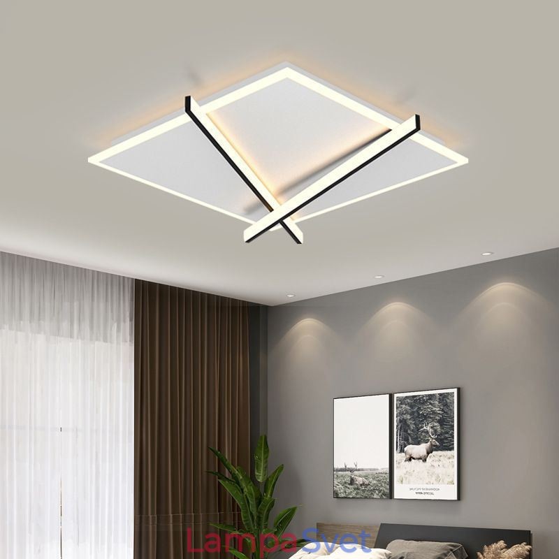 Nordic Ceiling Light Art Stropná lampa s dizajnom hodín