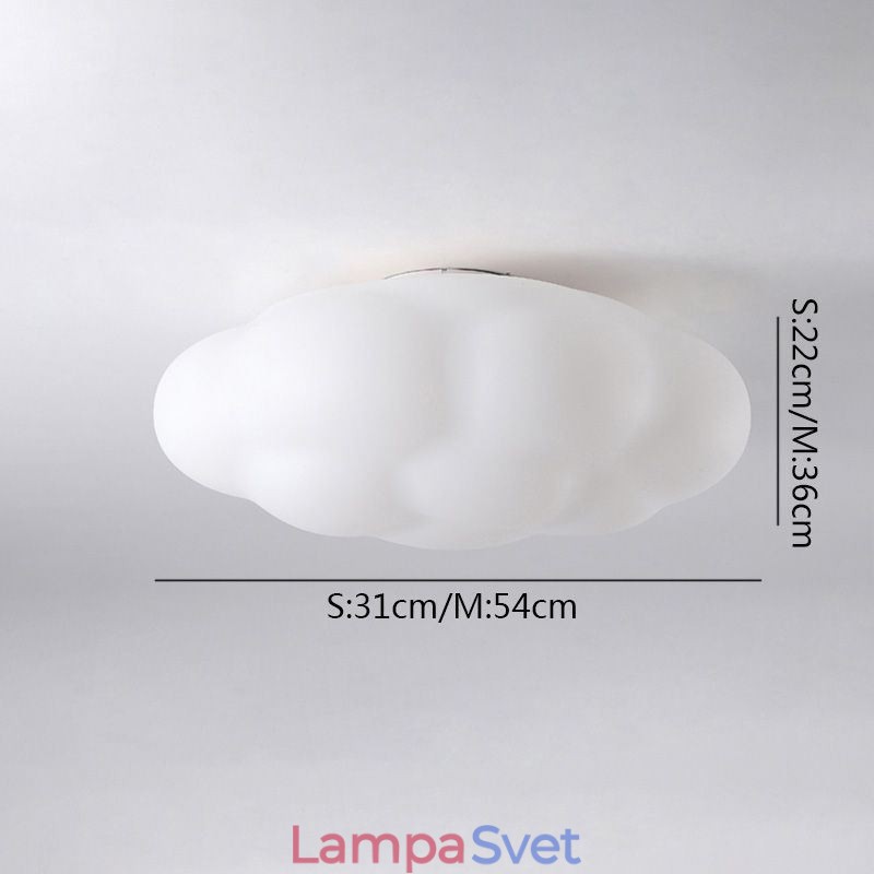 Severské stropné svietidlo v tvare oblaku