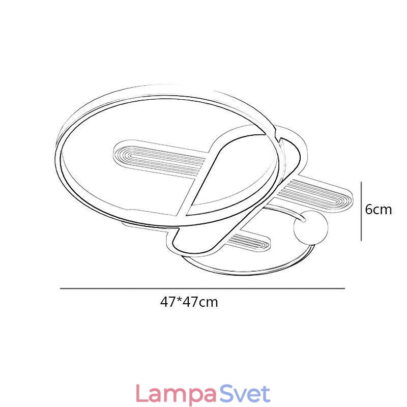 Stropná lampa Cartoon Plane Stropné svetlo