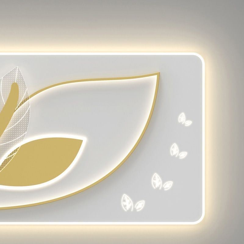 Luxusné stropné svietidlo Creative Leaf Design Stropné svietidlo