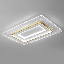 Obdĺžnikové zapustené stropné svietidlo Minimalistické akrylové ultratenké stropné svietidlo